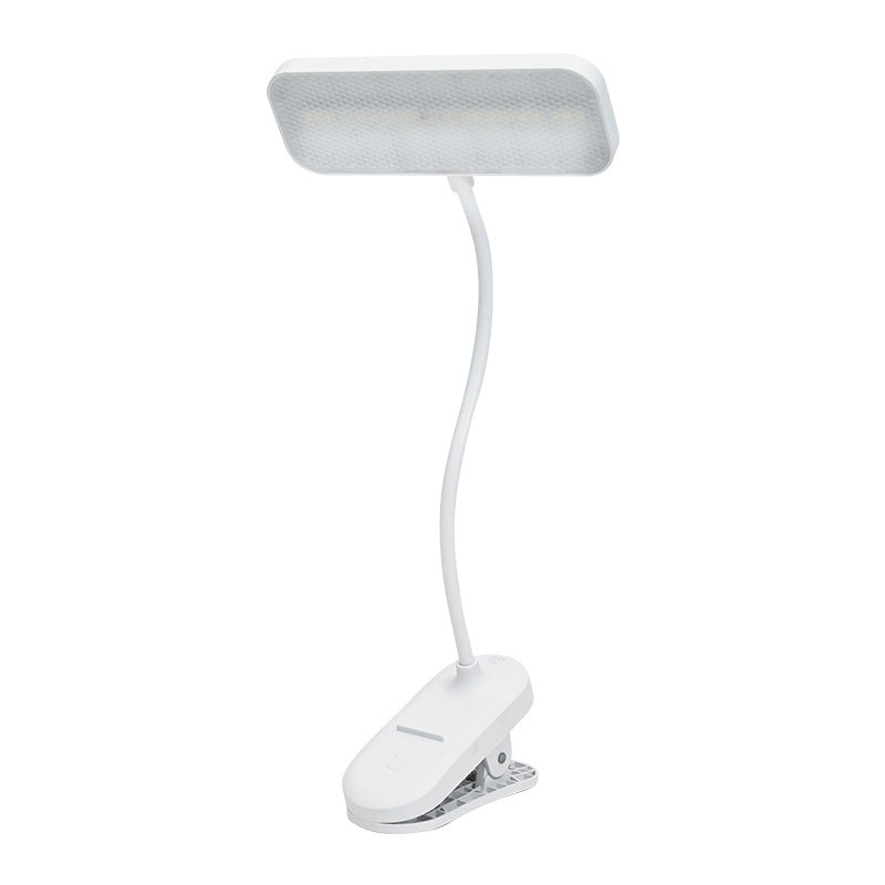 Lampe de bureau à pince, protection des yeux, rechargeable