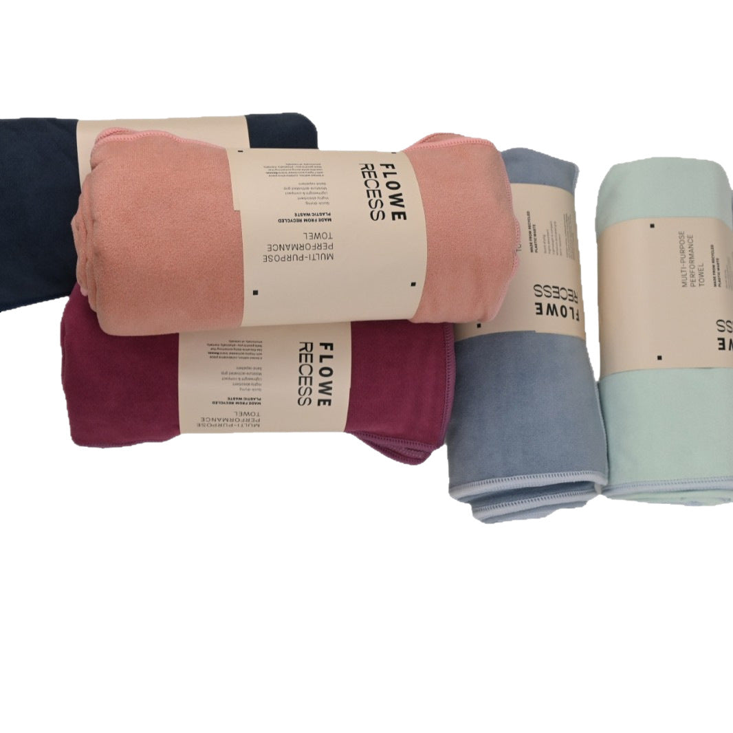 Serviette de yoga antidérapante, légère et absorbante
