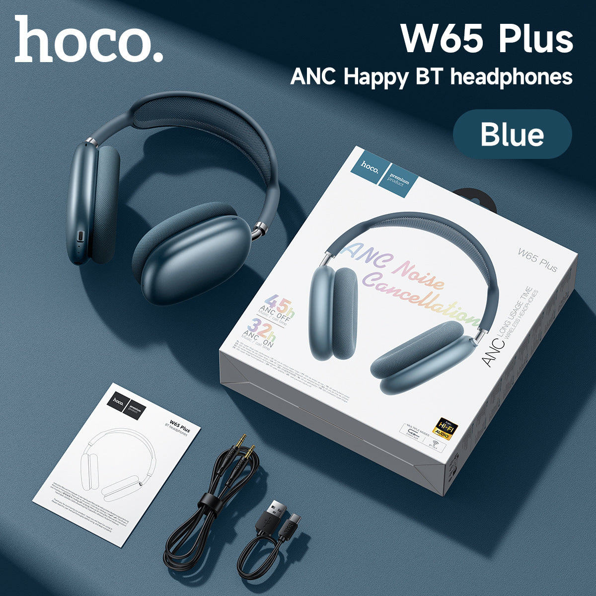 Casque Bluetooth ANC à réduction de bruit active